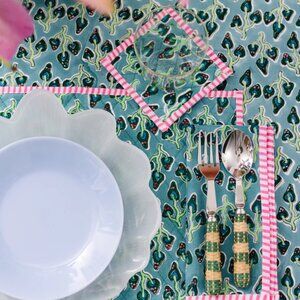 Furbish Printed Alice Tablecloth 72" X 108" Table Linen